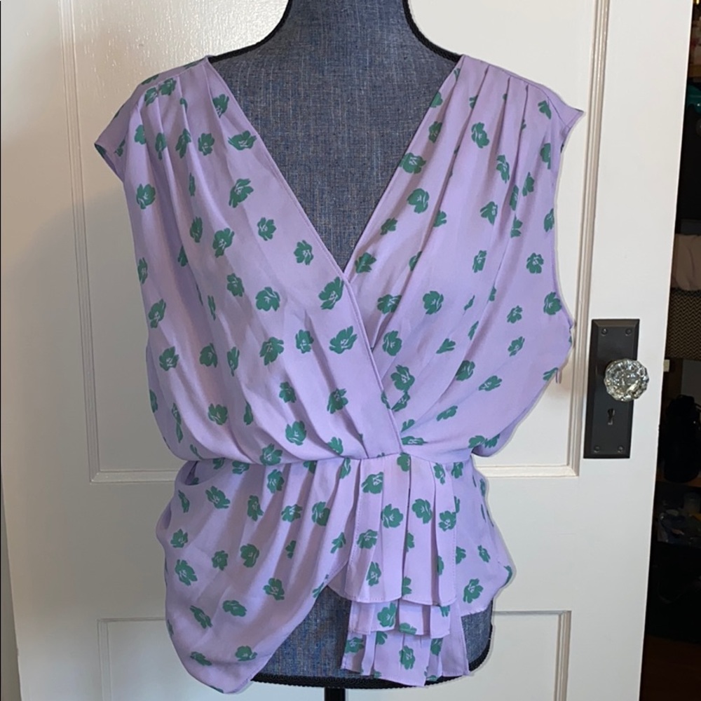 Purple and green top